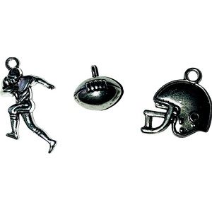 3/15.00 Set includes three Football Charms